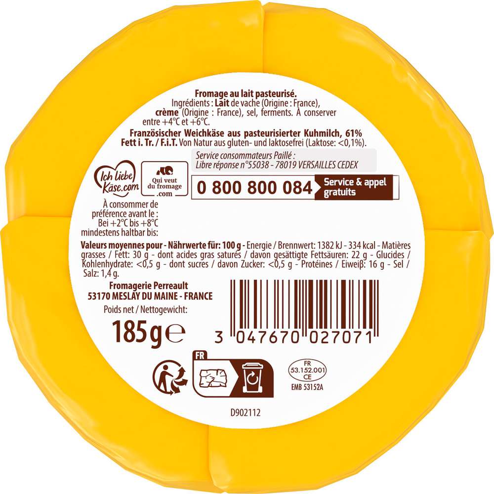 Produktabbildung Le Paillé Französischer Weichkäse