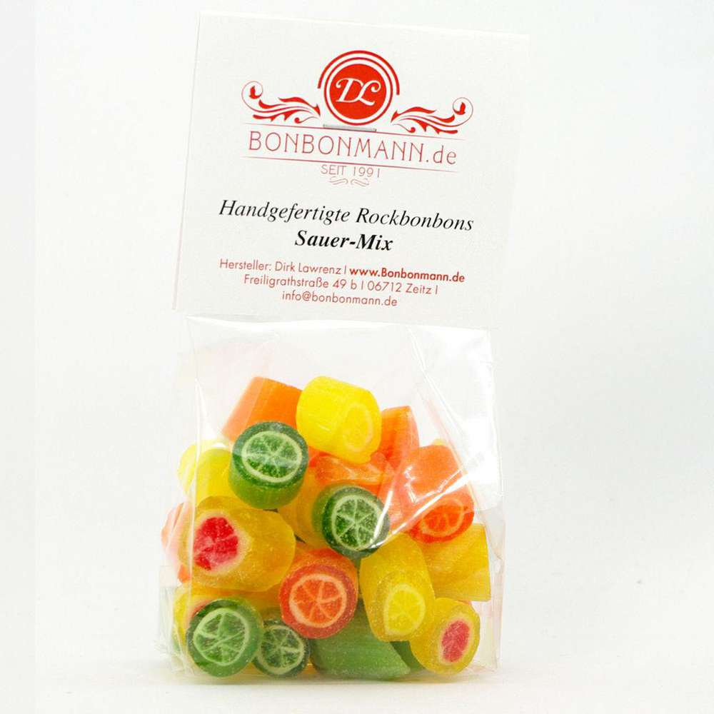 Produktabbildung Bonbonmann Rockbonbon Sauer-Mix 