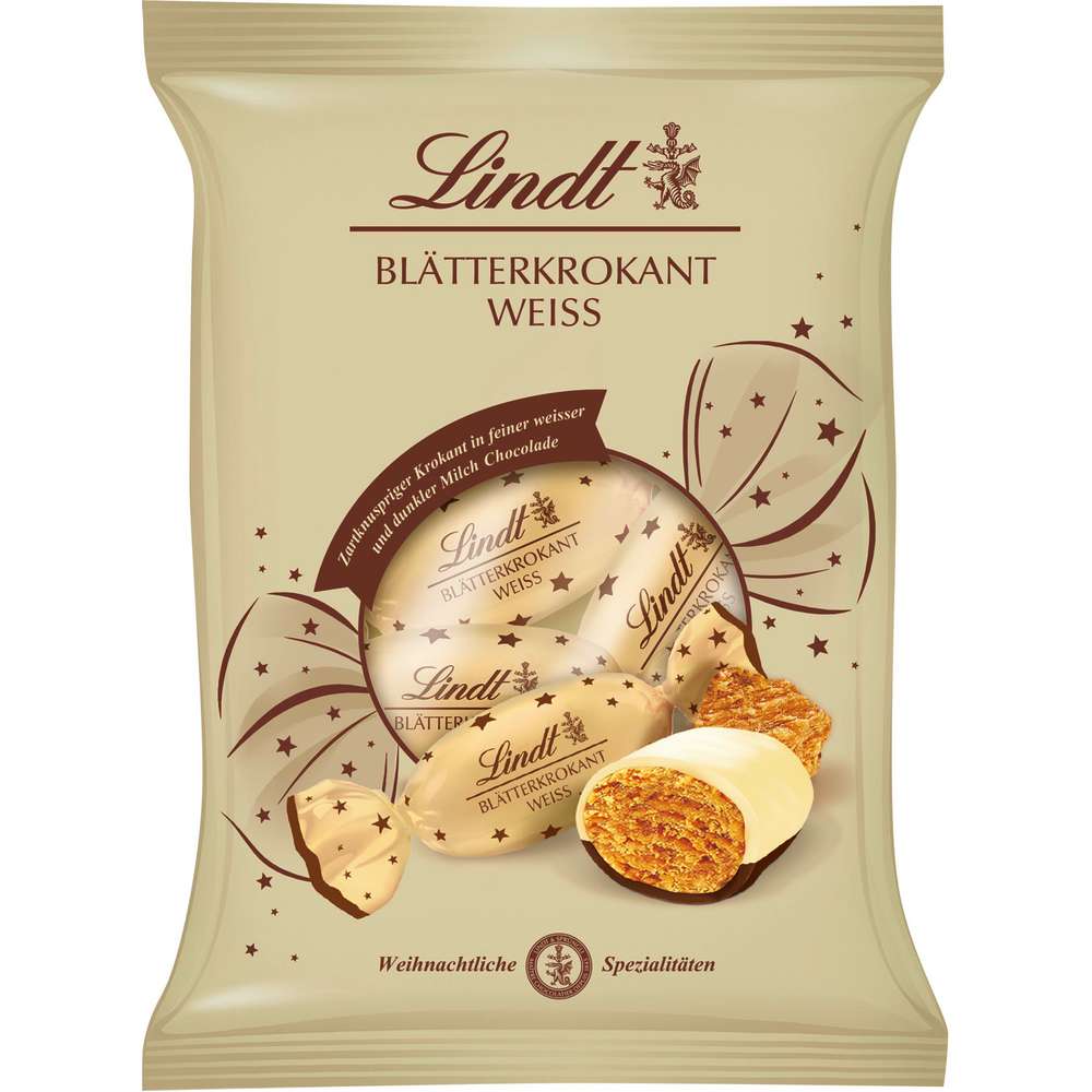 Produktabbildung Lindt Blätterkrokant Weiß