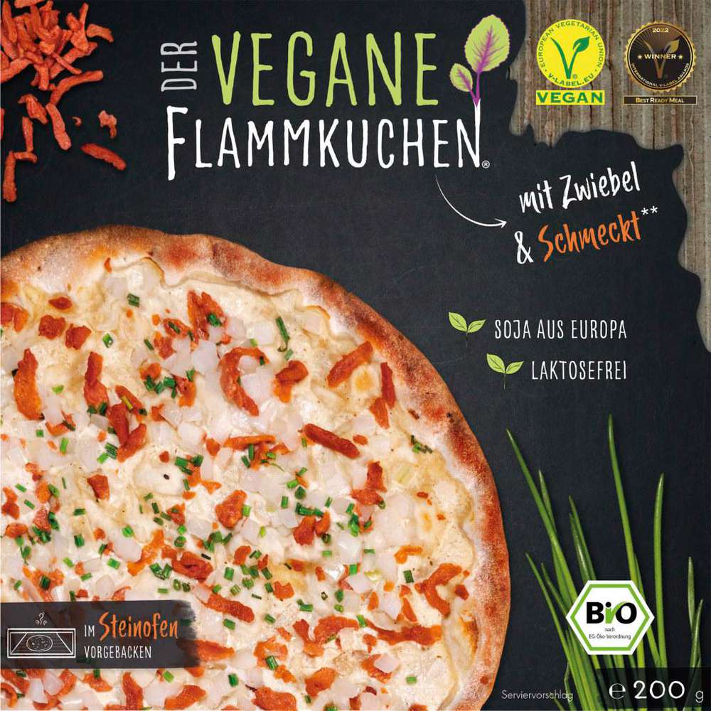 Produktabbildung Flammkuchen Profi Flammkuchen vegan Zwiebeln & Schmeckt, tiefgekühlt