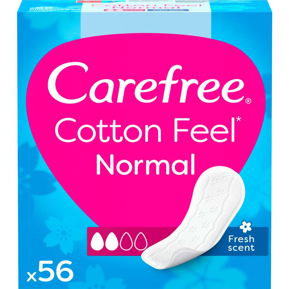 Produktabbildung Carefree Slipeinlagen Cotton Feel Normal, Frischeduft, 56er