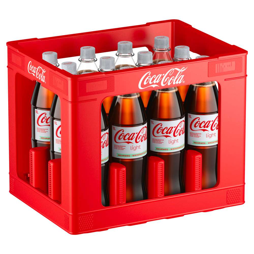 Produktabbildung Coca Cola Cola, Light (12x 1,000 Liter)