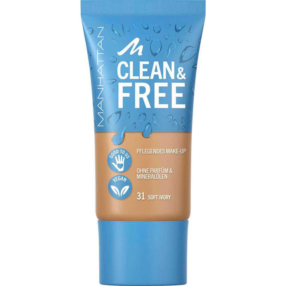 Produktabbildung Manhattan Foundation Clean & Free Skin Tint Soft Ivory 31