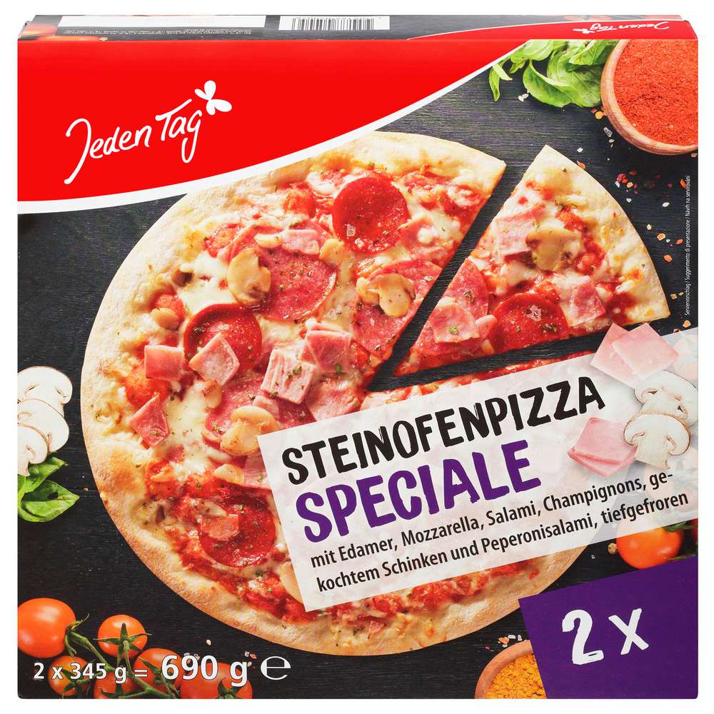 Produktabbildung Jeden Tag Steinofenpizza Speciale, tiefgekühlt