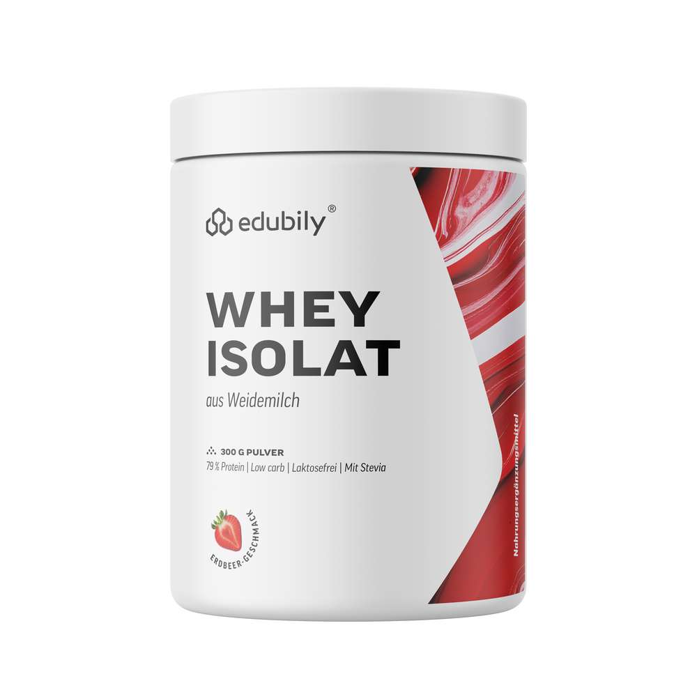 Produktabbildung edubily Whey Protein Isolat Erdbeere