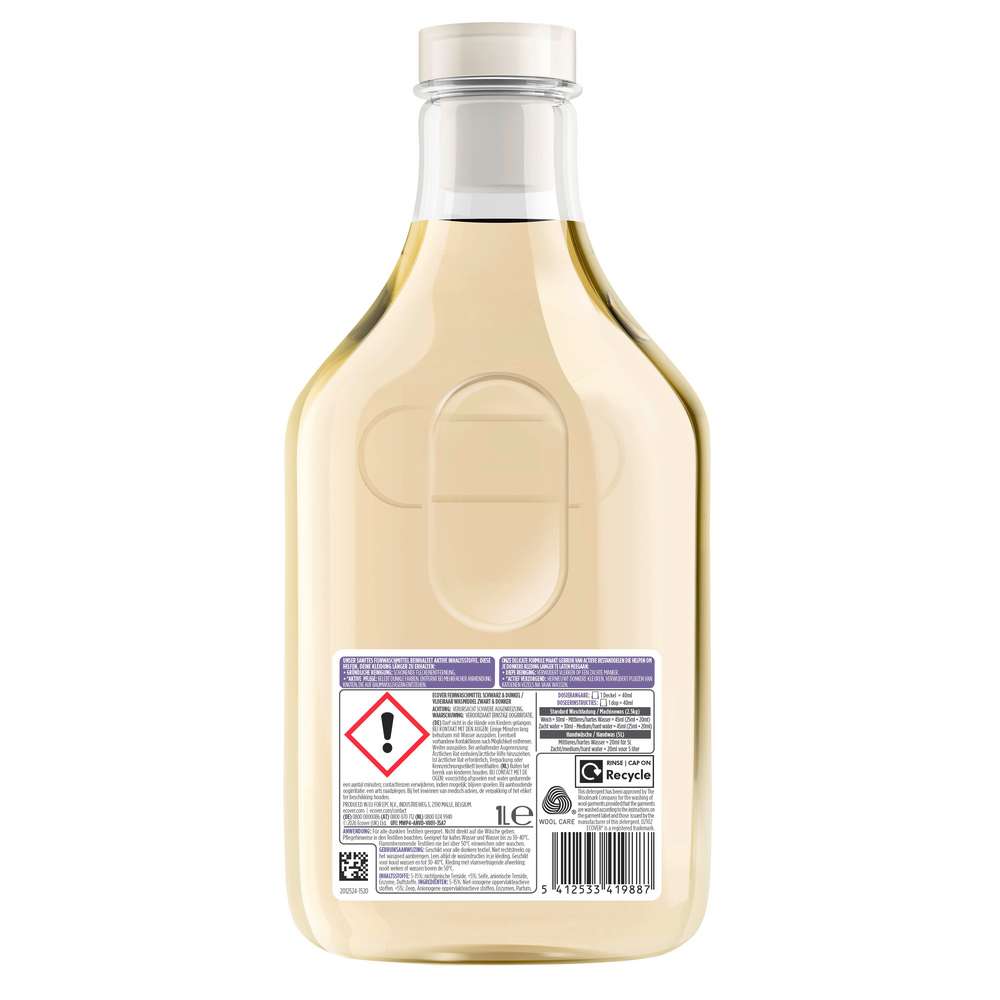 Produktabbildung Ecover Fein-Waschmittel, flüssig, schwarz