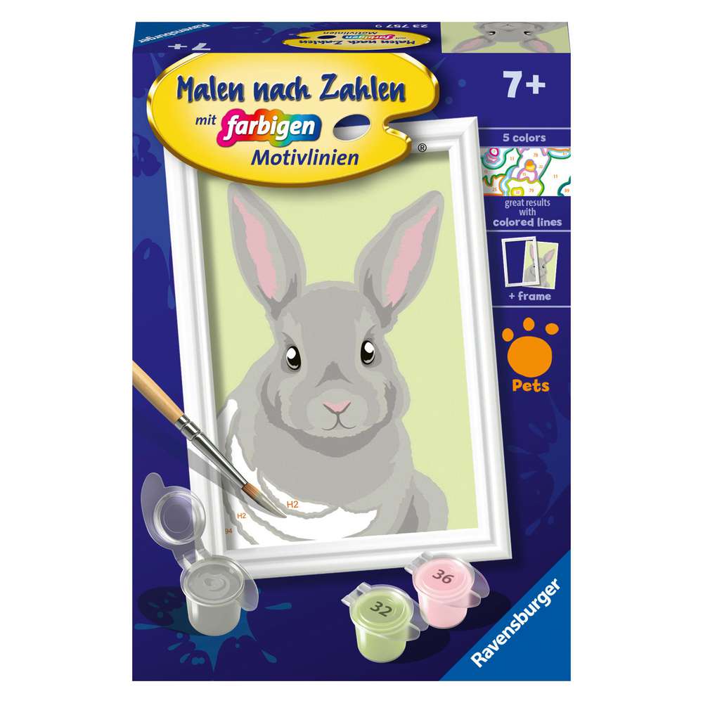 Produktabbildung Ravensburger Malen nach Zahlen Niedliches Kaninchen