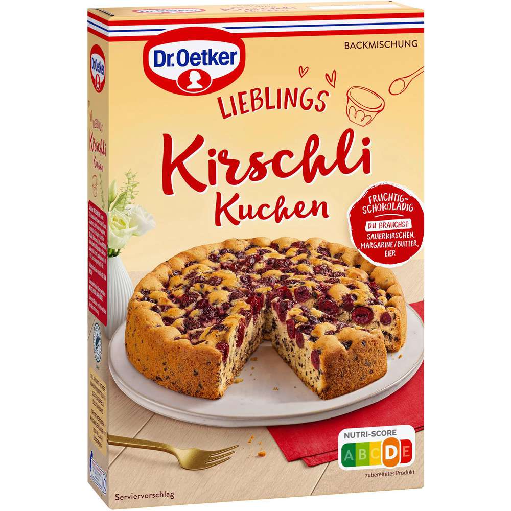 Produktabbildung Dr. Oetker Backmischung, Kirschli Kuchen