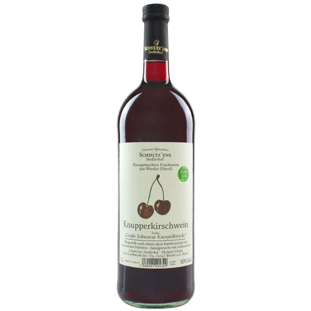 Produktabbildung Obstwein Manfucatur Schulzens Knupperkirschwein 10%