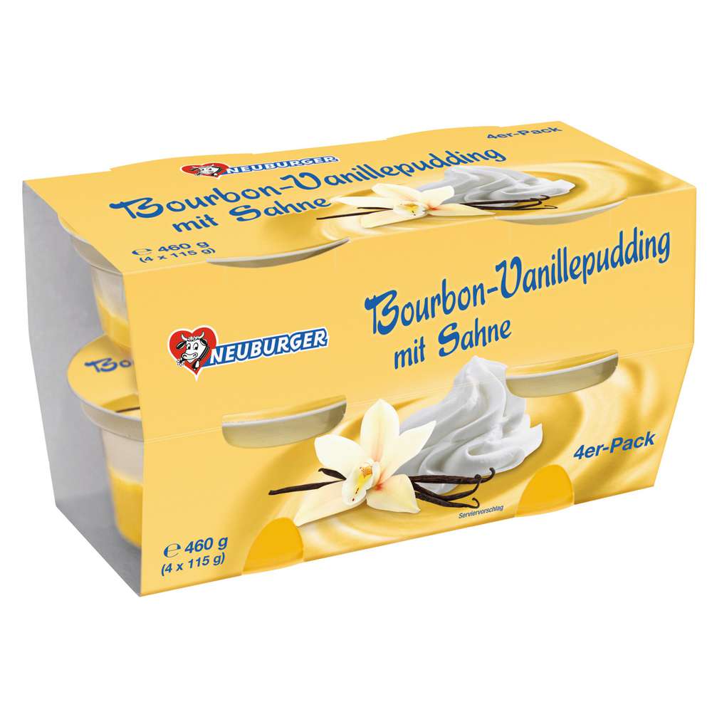 Produktabbildung Neuburger Vanille-Pudding mit Sahne