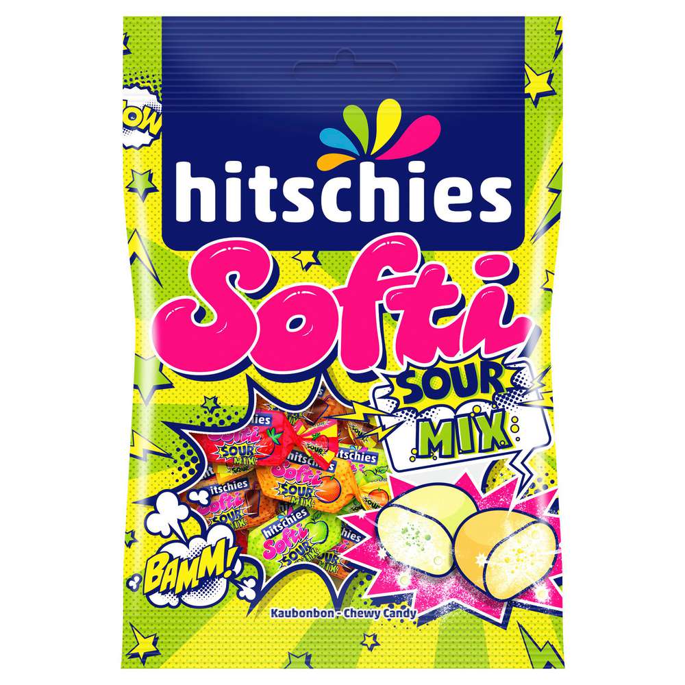 Produktabbildung Hitschler Kaubonbons Softi, Sour Brizzl Mix