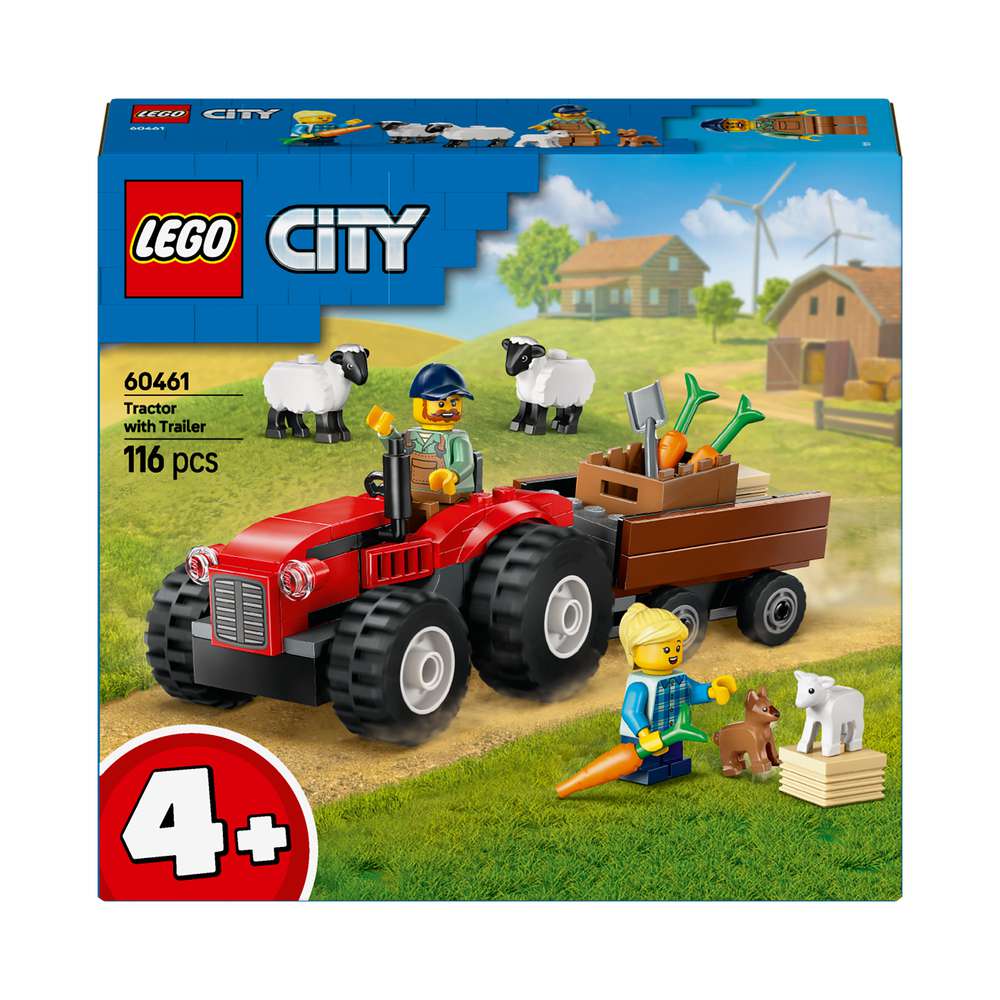 Produktabbildung Lego LEGO City Traktor mit Anhänger - Bauernhof Spielset für Kinder 60461
