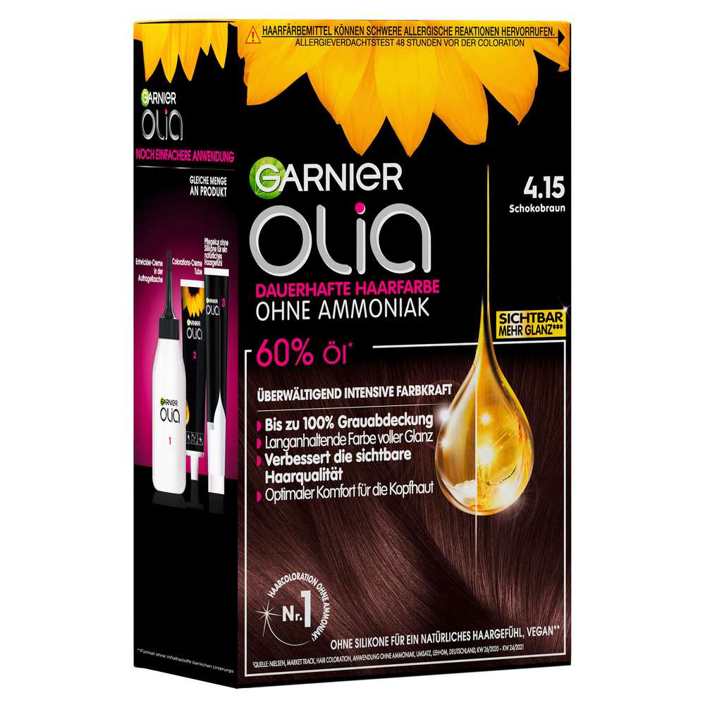 Produktabbildung Garnier Olia Öl-Coloration, 4.15 Schokobraun