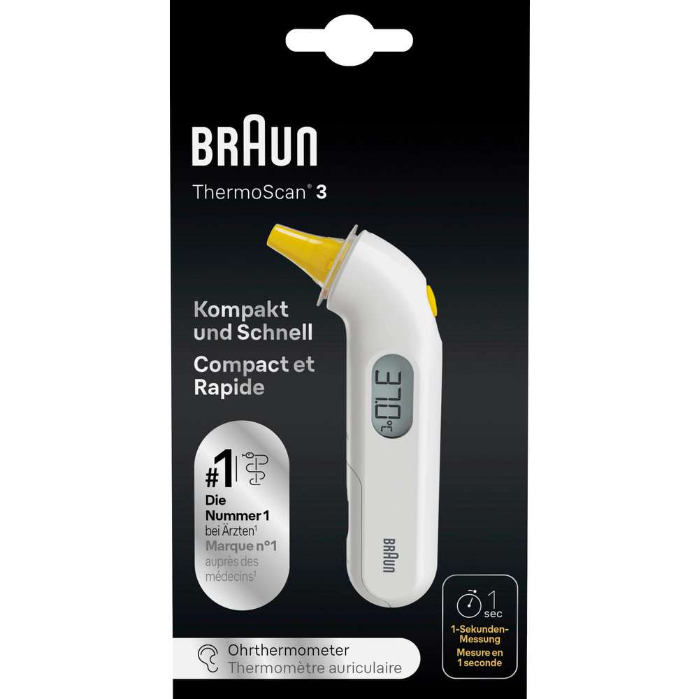 Produktabbildung Braun Fieberthermometer ThermoScan 3 IRT3030