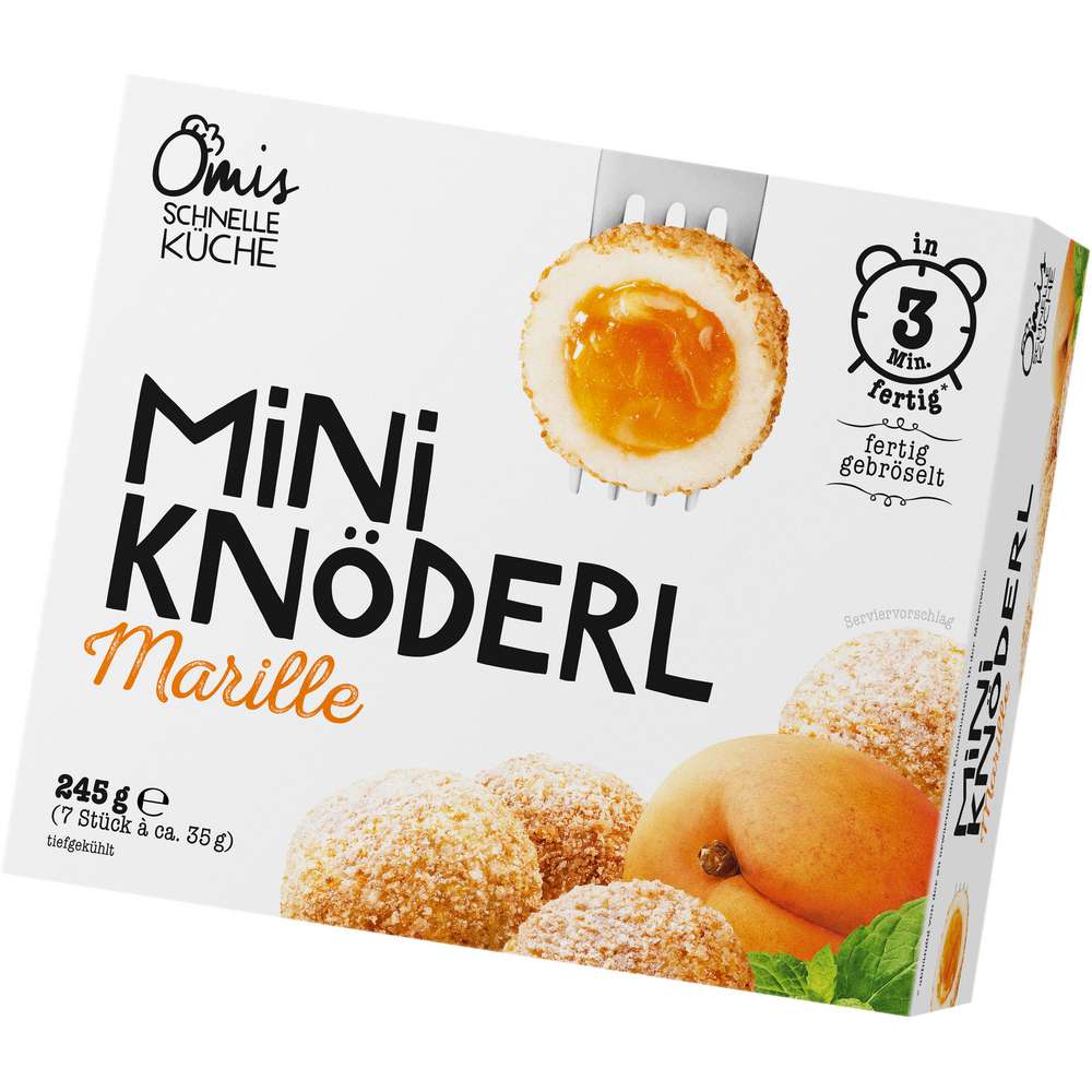Produktabbildung Omis schnelle Küche Mini Knöderl Marille