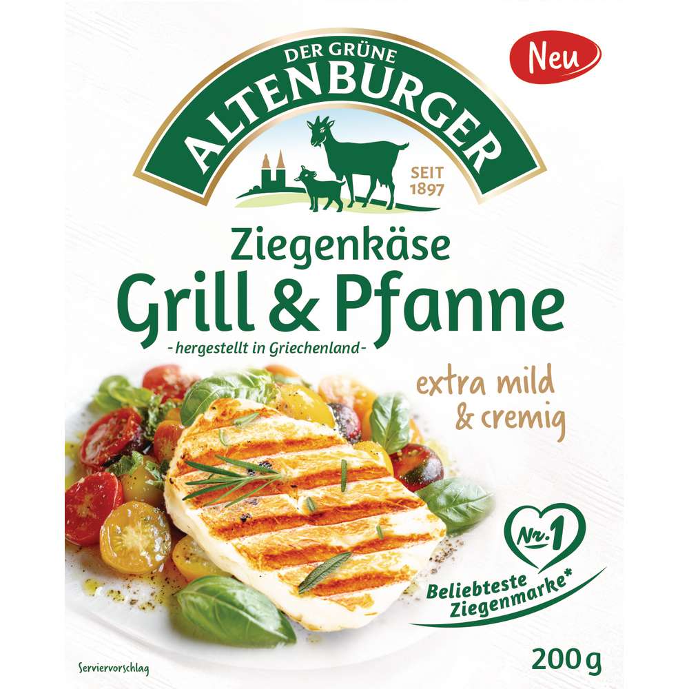 Produktabbildung Altenburger Ziegenkäse Grill & Pfanne, extra mild & cremig