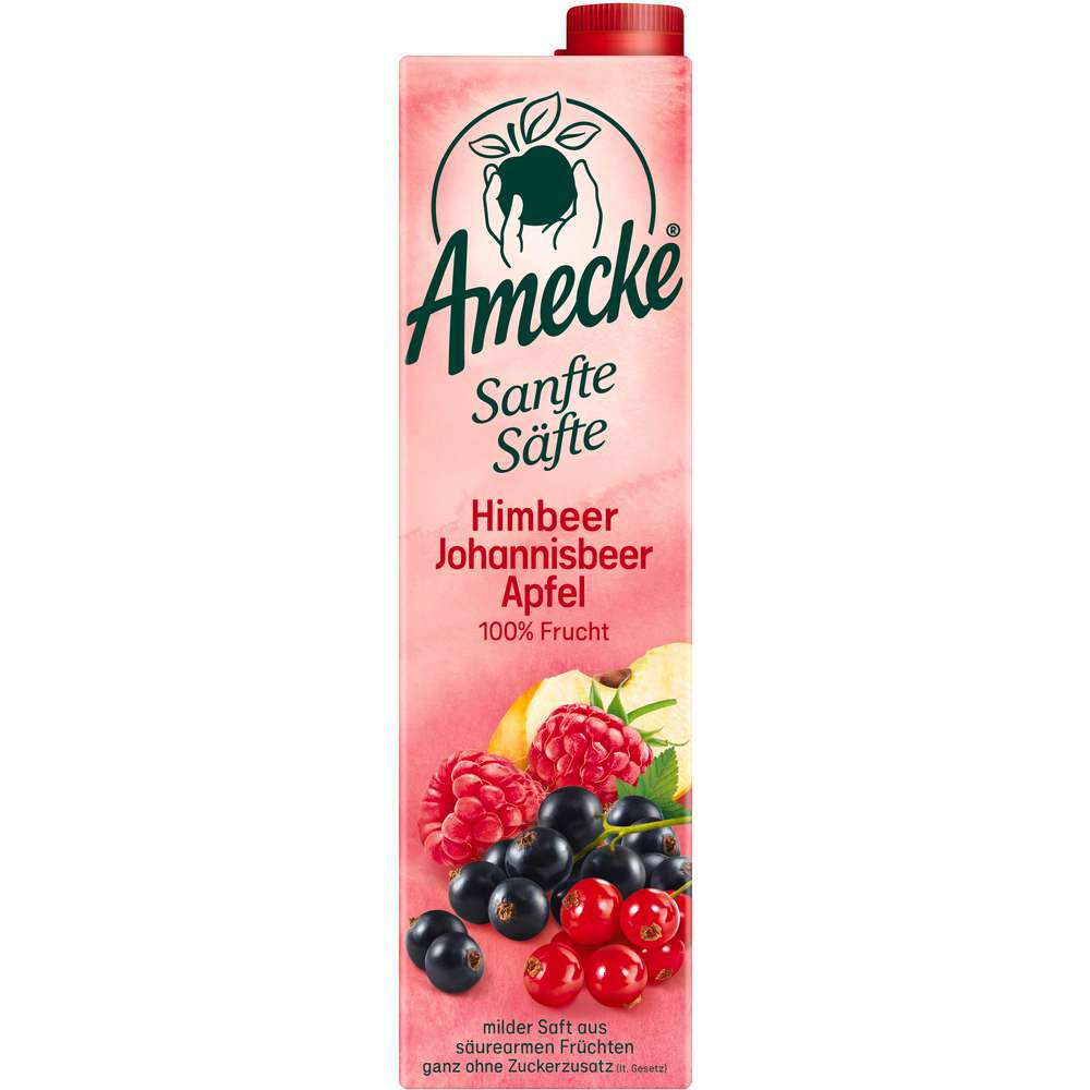Produktabbildung Amecke Sanfte Säfte Himbeer-Johannisbeere Saft