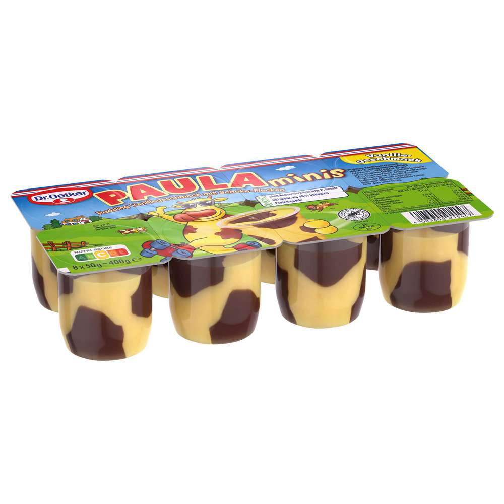 Produktabbildung Dr. Oetker Paula Minis Vanille-Pudding mit Schoko