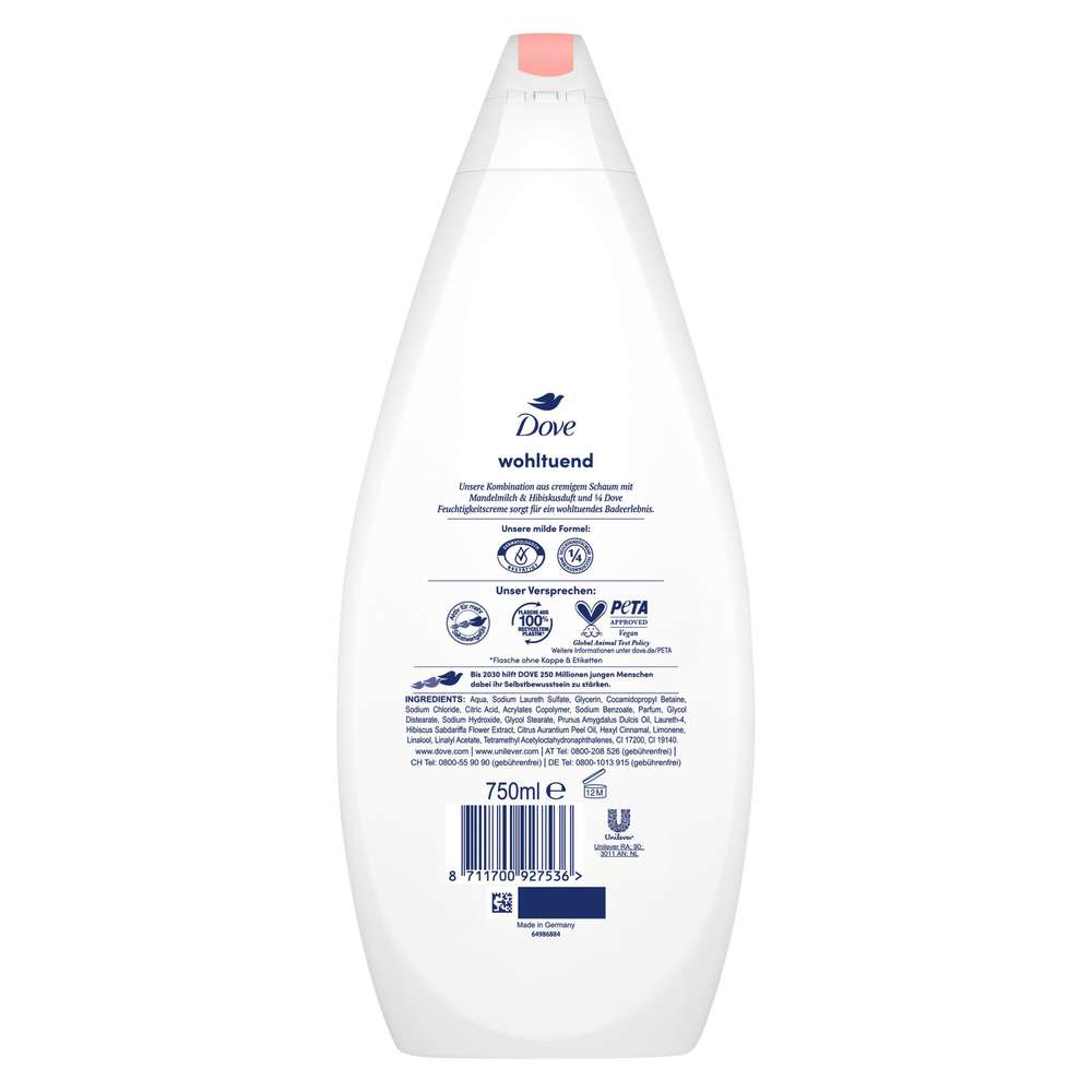 Produktabbildung Dove Cremebad, Mandelmilch & Hibiskusduft