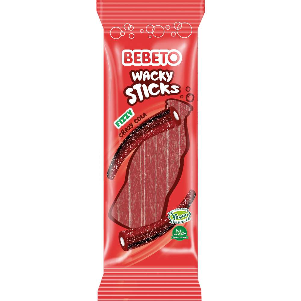 Produktabbildung Bebeto Fruchtgummi Wacky Stick, Crazy Cola