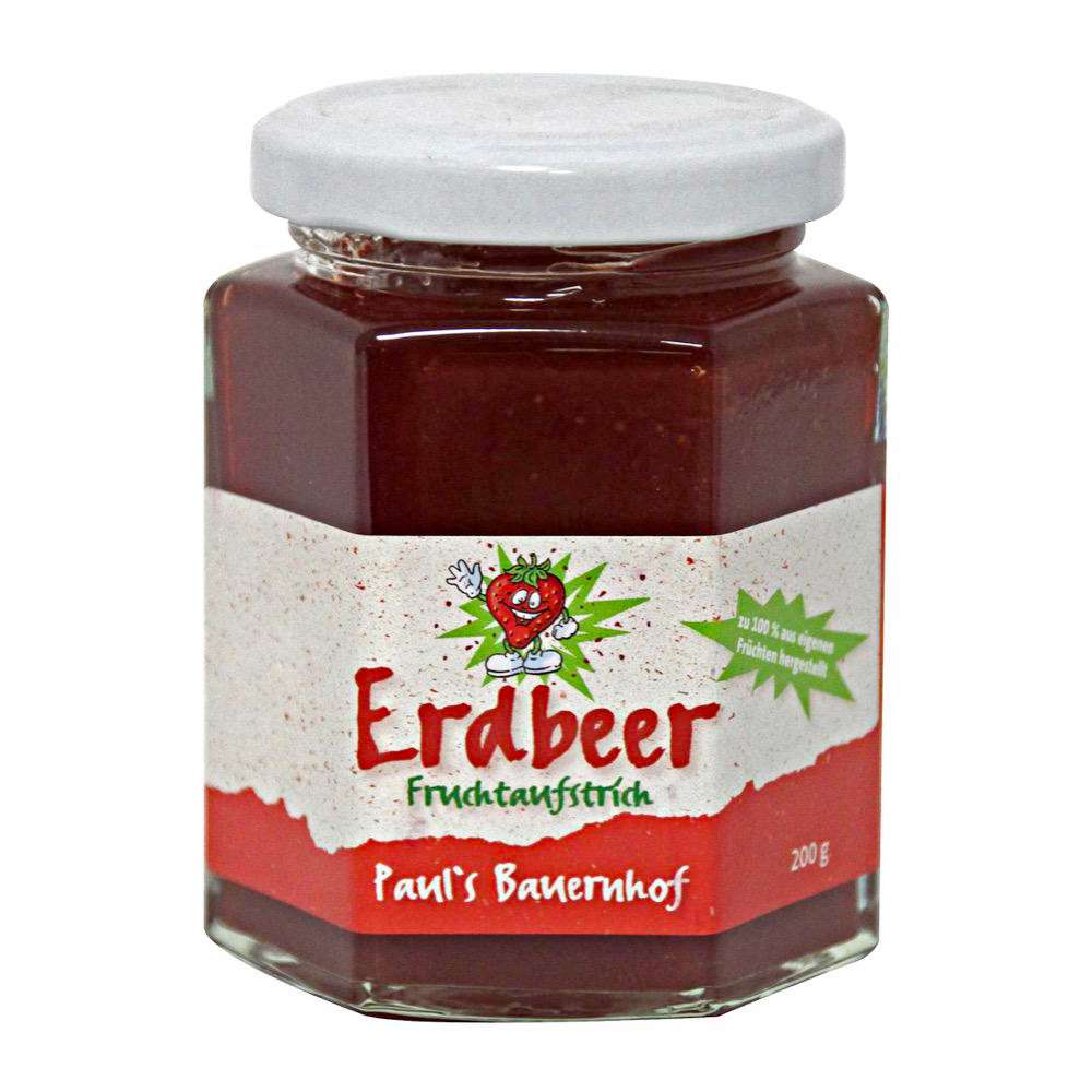 Produktabbildung Paul's Bauernhof Fruchtaufstrich Erdbeer