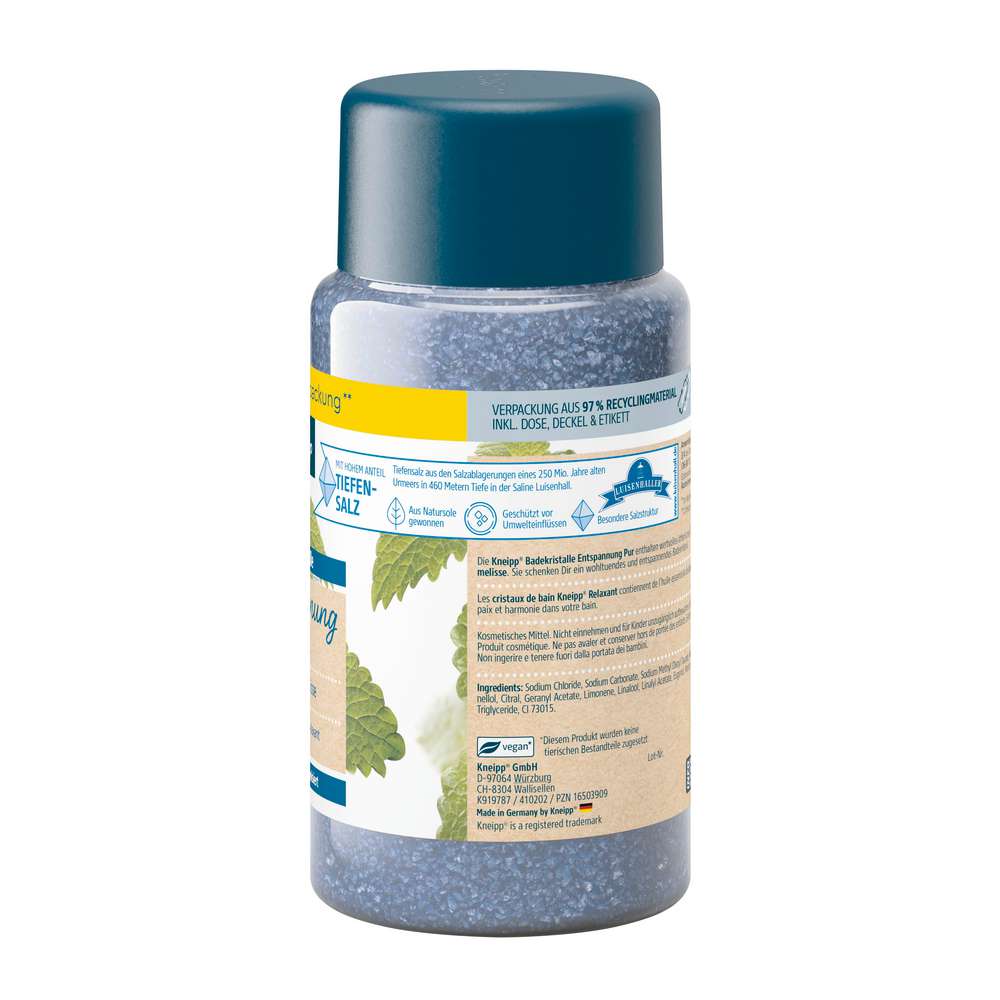 Produktabbildung Kneipp Badekristalle Entspannung Pur, Melisse