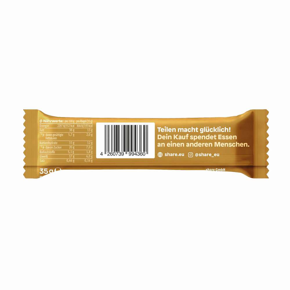Produktabbildung share Bio Nussriegel Karamell Salz