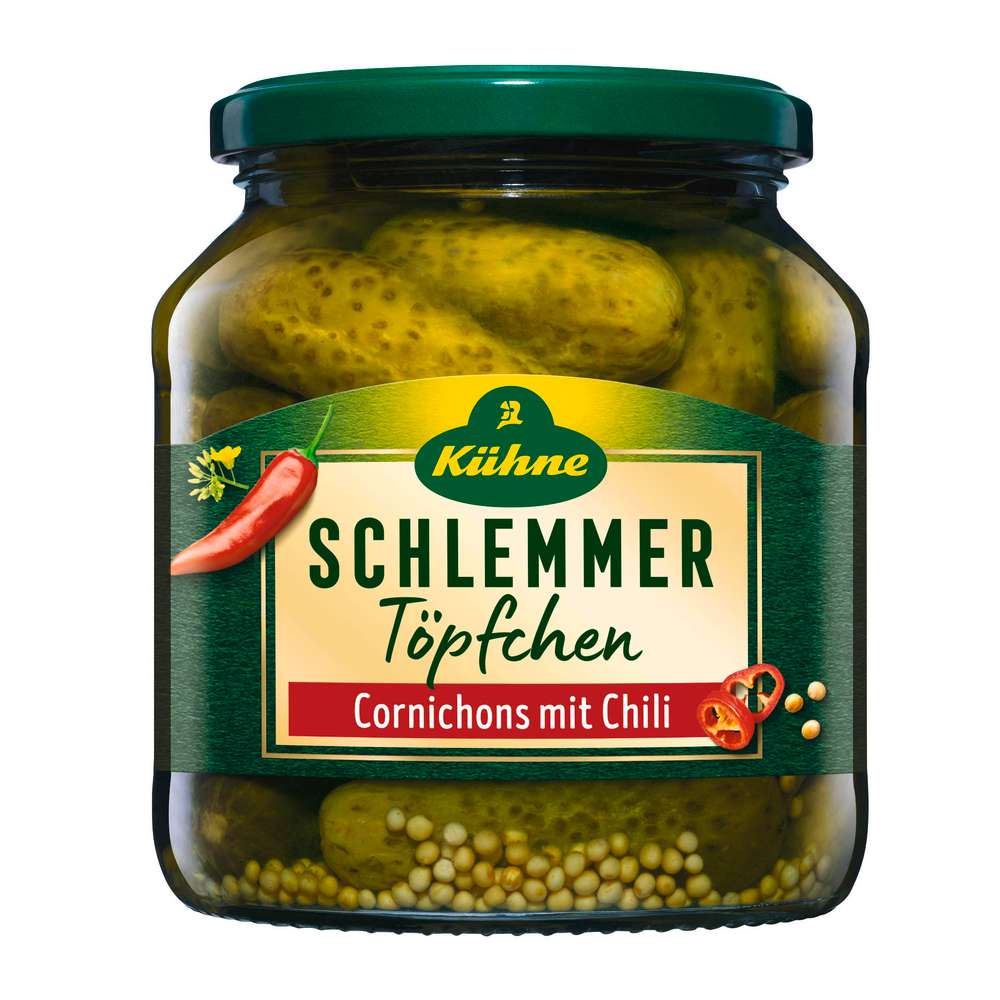 Produktabbildung Kühne Cornichons Schlemmertöpfchen, Scharf