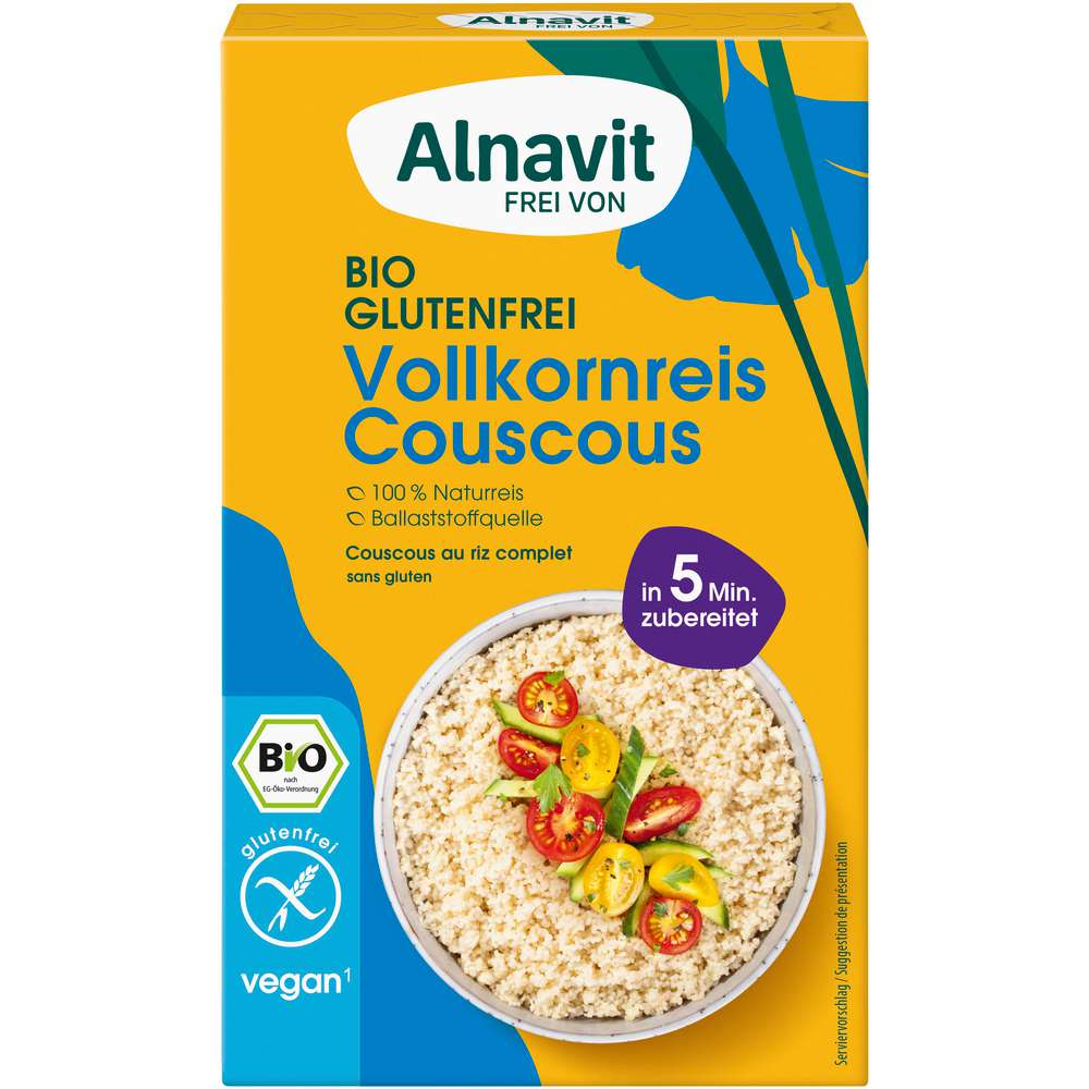 Produktabbildung Alnavit Bio Vollkornreis Couscous 