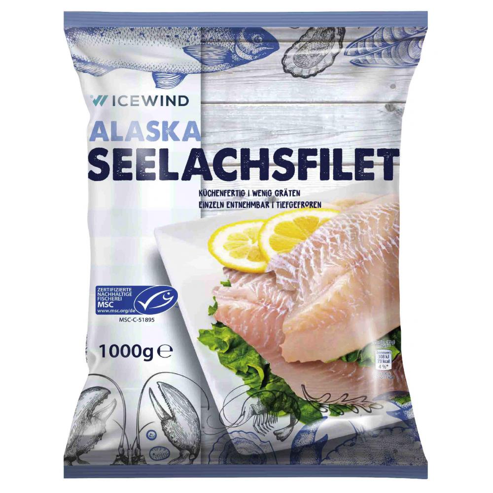 Produktabbildung keine Marke Icewind Alaska Seelachsfilet, 1.000 g