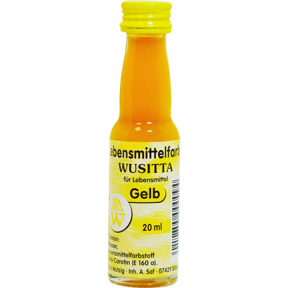 Produktabbildung Wusitta Gelbe Lebensmittelfarbe