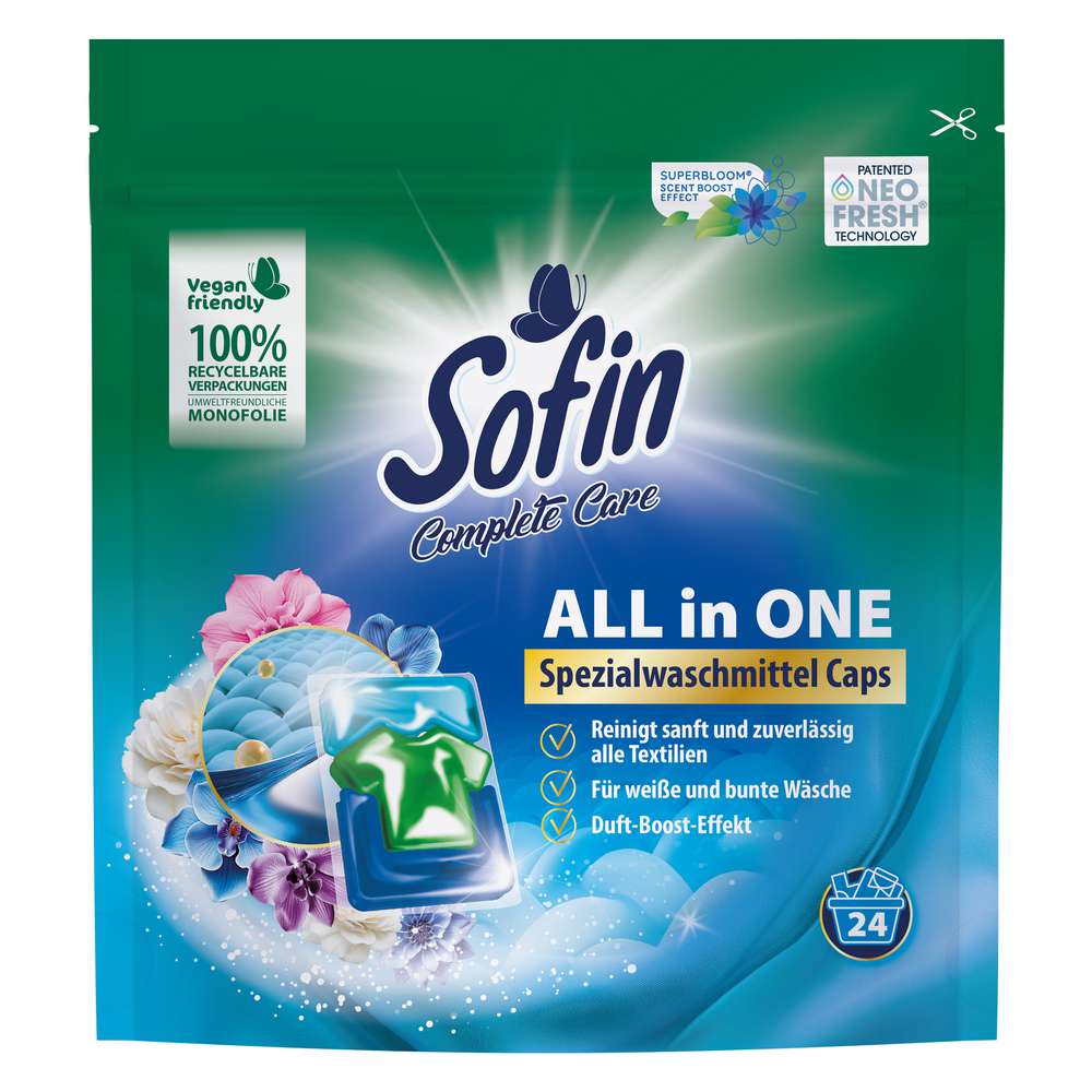Produktabbildung Sofin Spezialwaschmittel-Caps, All in One