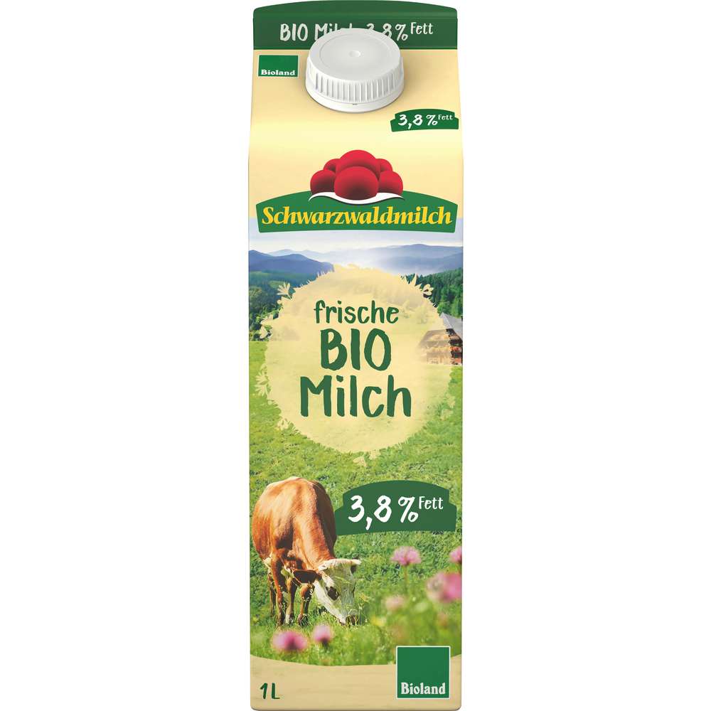 Produktabbildung Schwarzwaldmilch Bio Milch 3,8 %