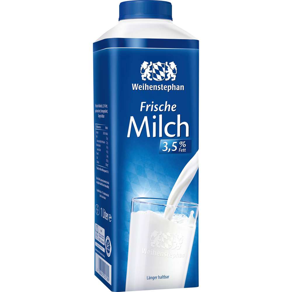 Produktabbildung Weihenstephan Frische Milch 3,5% länger haltbar