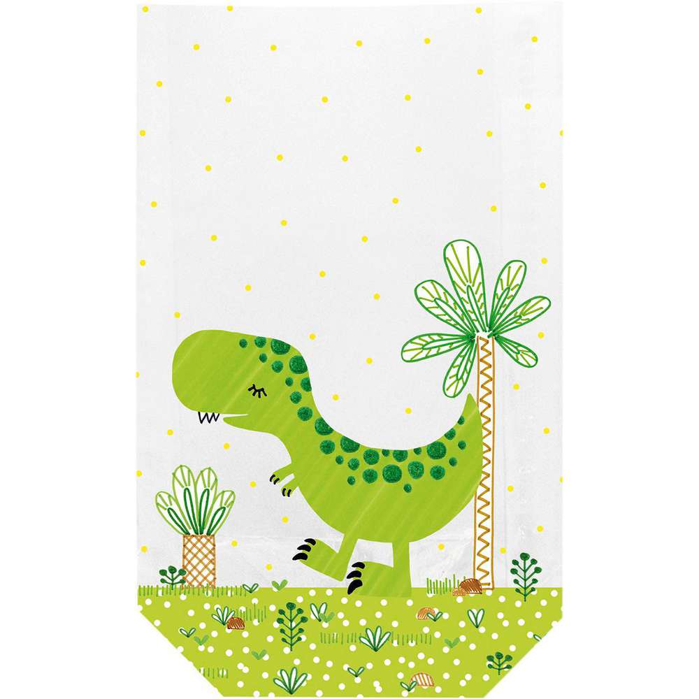 Produktabbildung Braun+Company Klarsichtbeutel Dino, 11,5x19cm, 10er