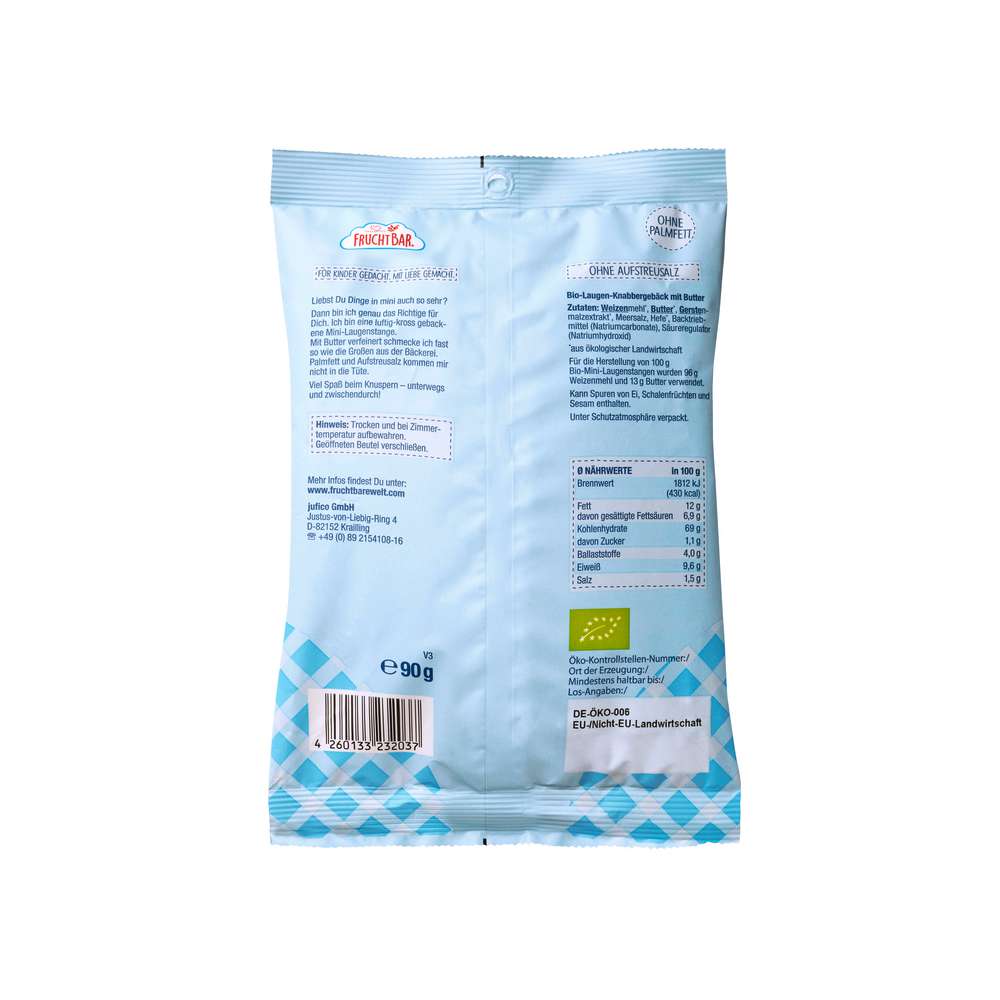 Produktabbildung Fruchtbar Bio Mini-Laugenstangen mit Butter