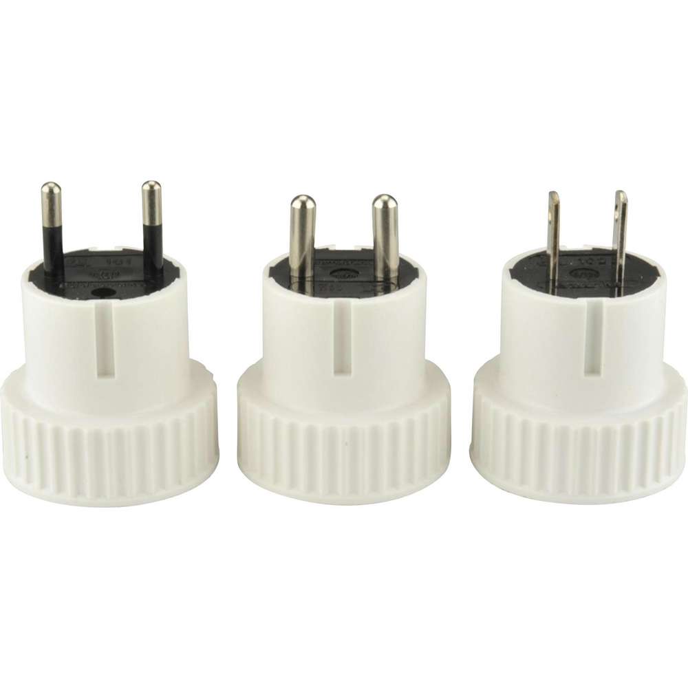 Produktabbildung EVB Reisestecker-Set 3-er 40462 UNITEC