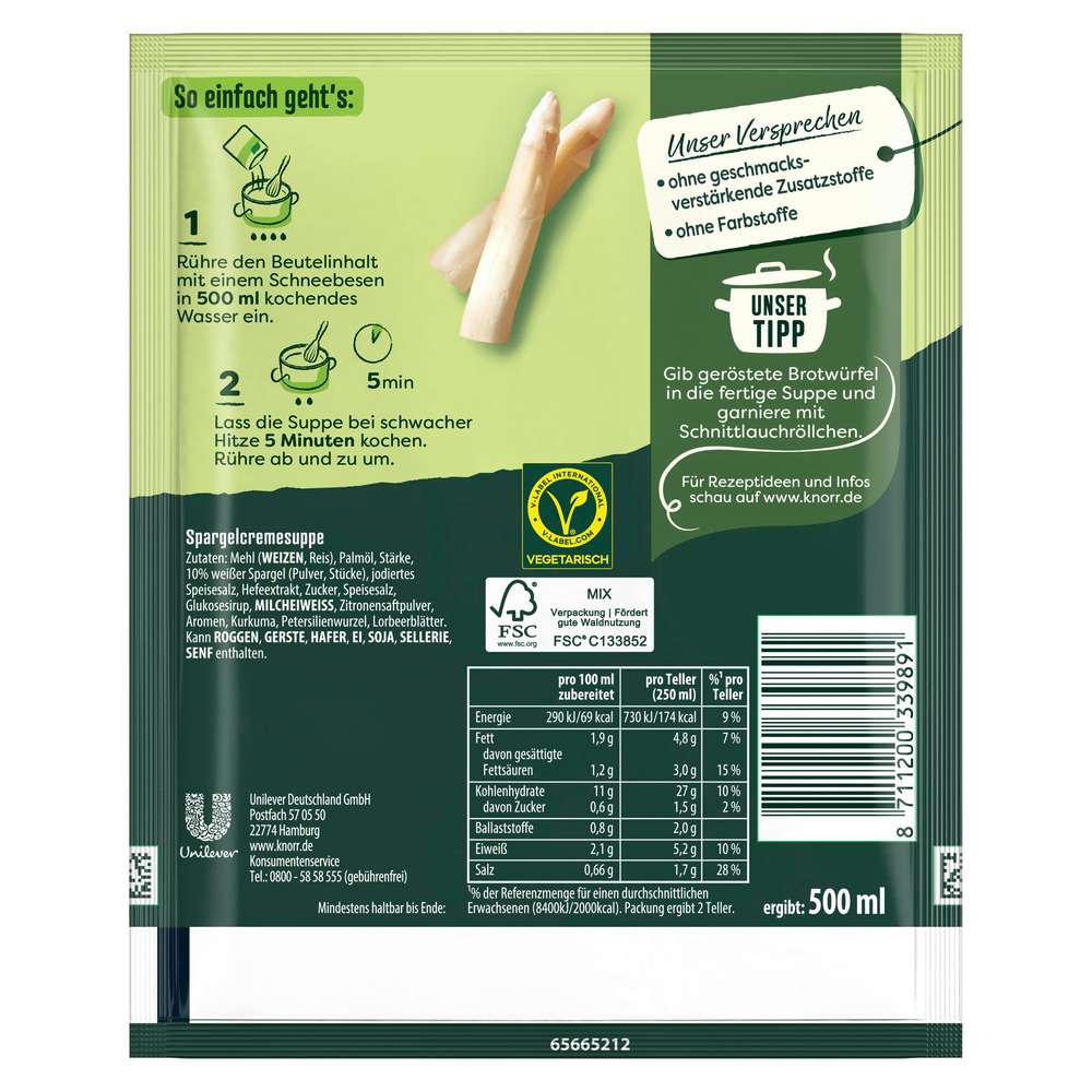 Produktabbildung Knorr Spargelcremesuppe, Feinschmecker