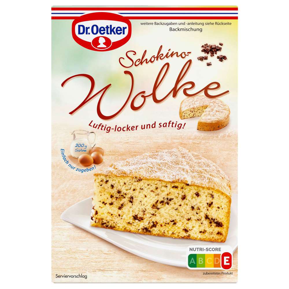 Produktabbildung Dr. Oetker Backmischung Wolke, Schokino Kuchen
