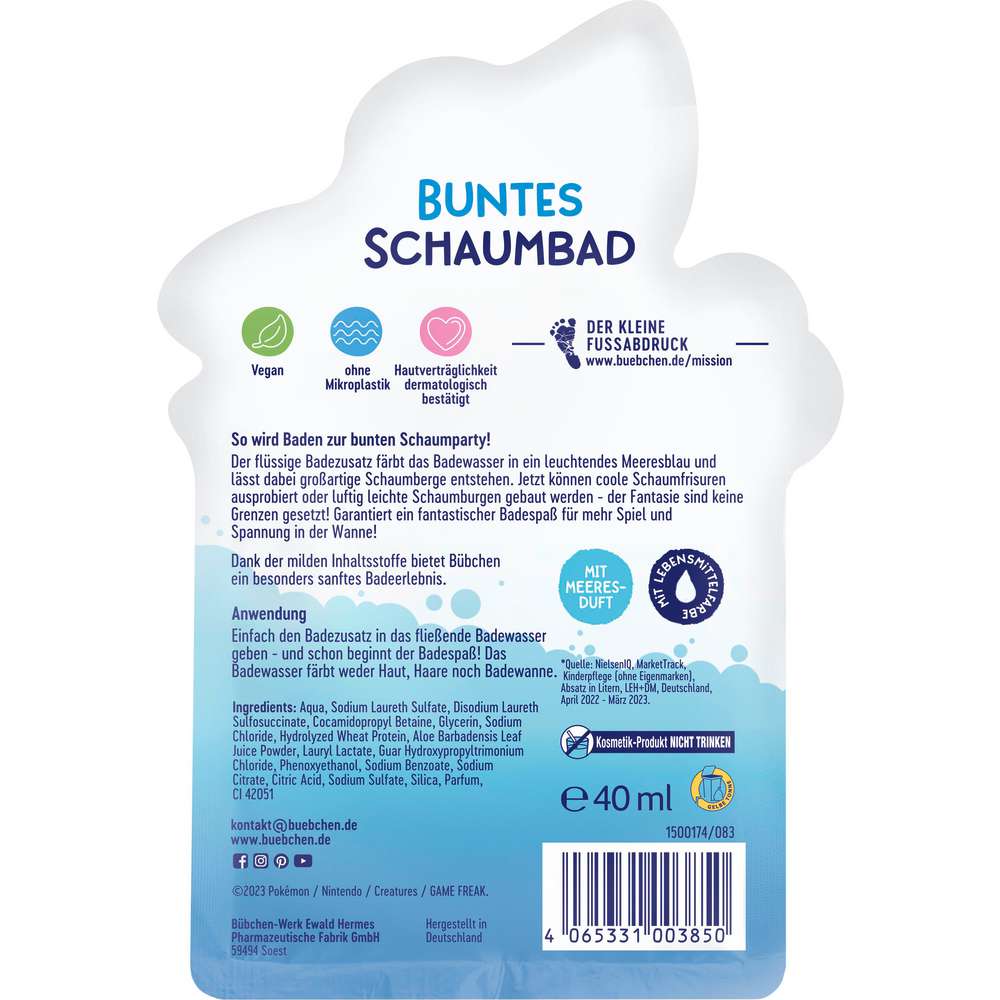 Produktabbildung Bübchen Kids Schaumbad Lapras