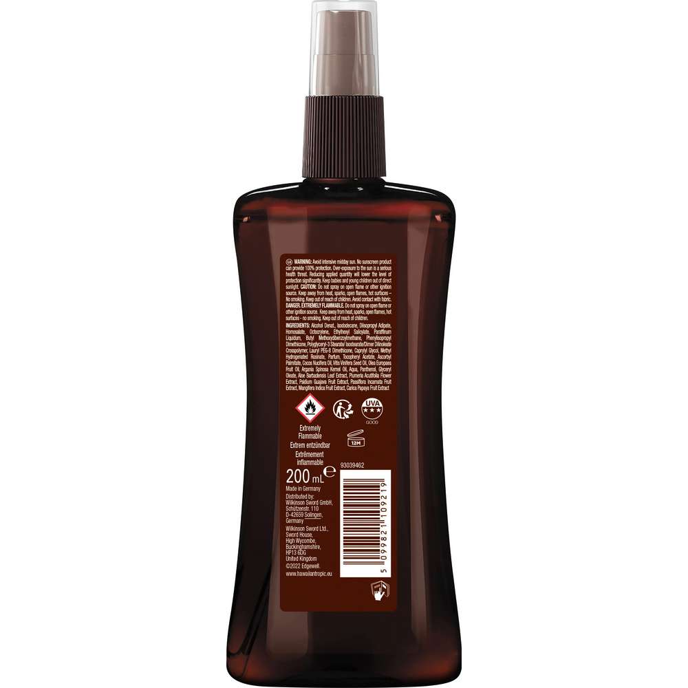 Produktabbildung Hawaiian Tropic Sonnenschutz SPF 30, Dry Oil Spray, Glowing Protection