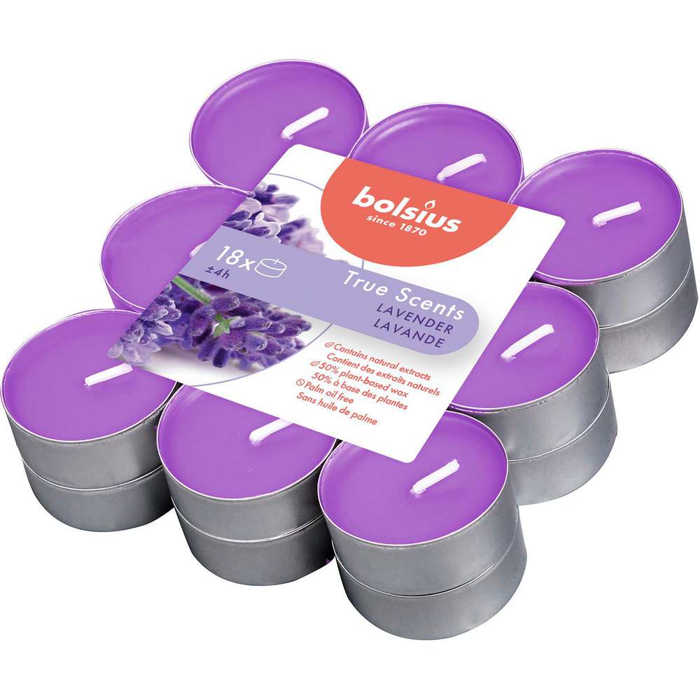 Produktabbildung Bolsius Duft-Teelichter, Lavendel
