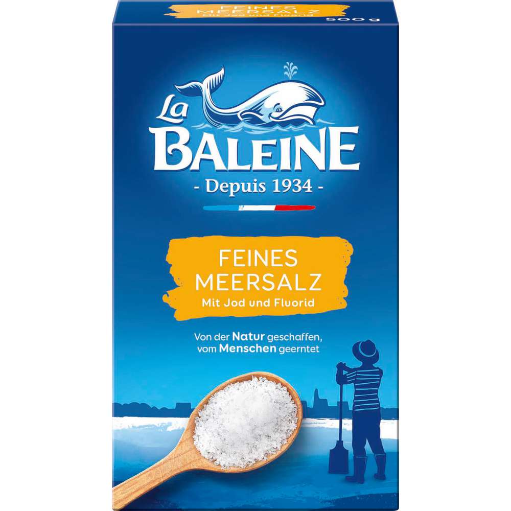 Produktabbildung La Baleine Feines Meersalz mit Jod und Fluorid
