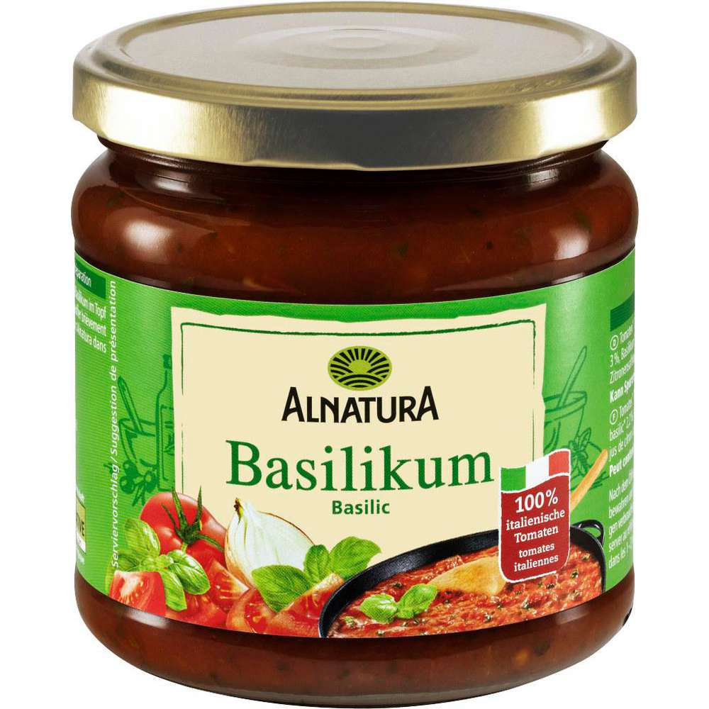 Produktabbildung Alnatura Tomatensauce, Basilikum