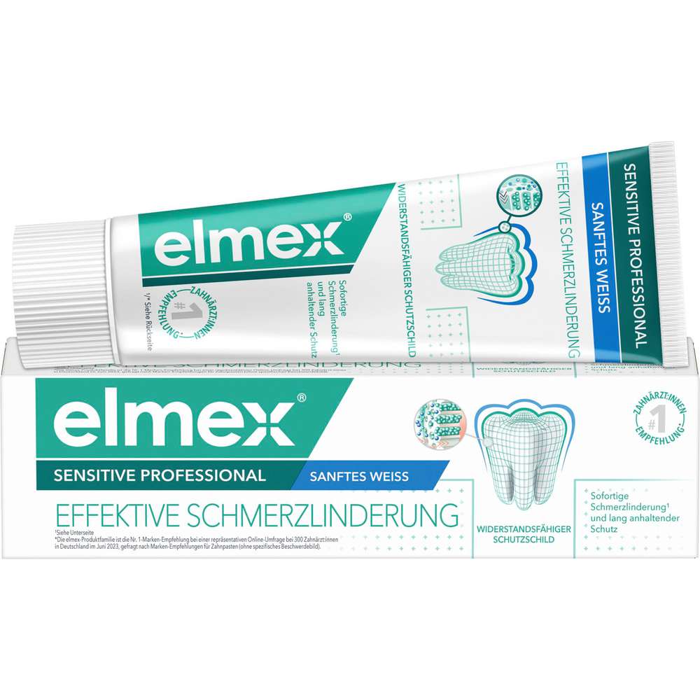 Produktabbildung elmex Zahncreme sensitiv professional, sanftes weiß