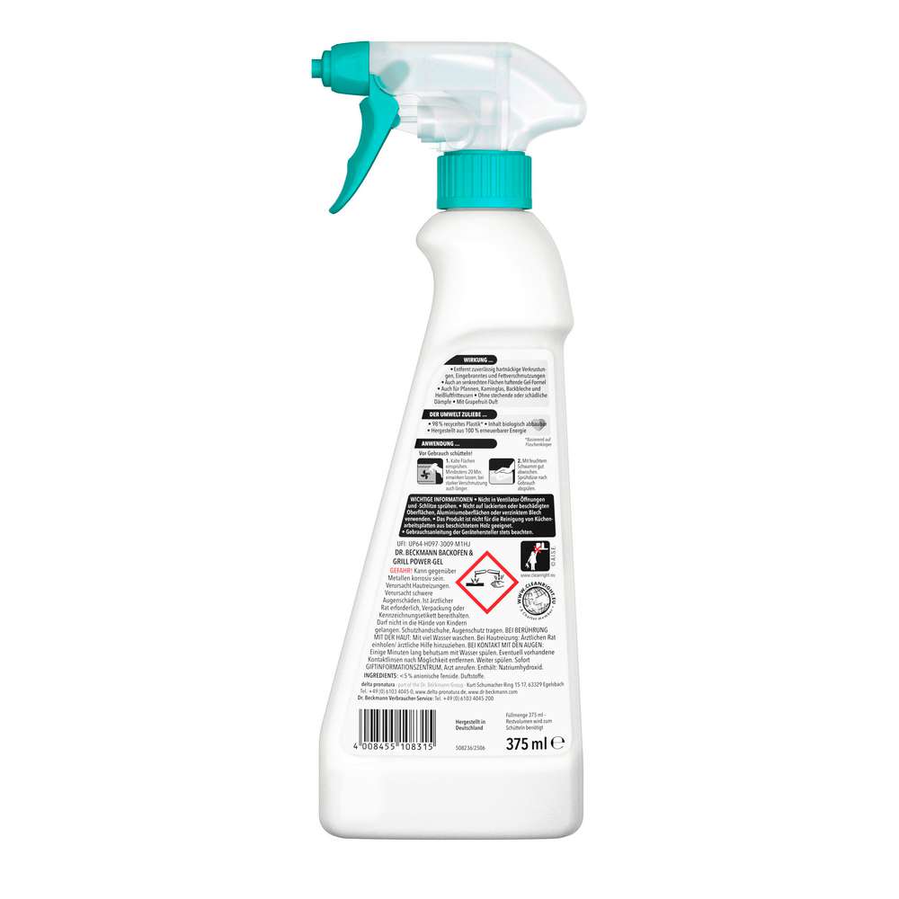 Produktabbildung Dr. Beckmann Backofen & Grill Power Gel Spray