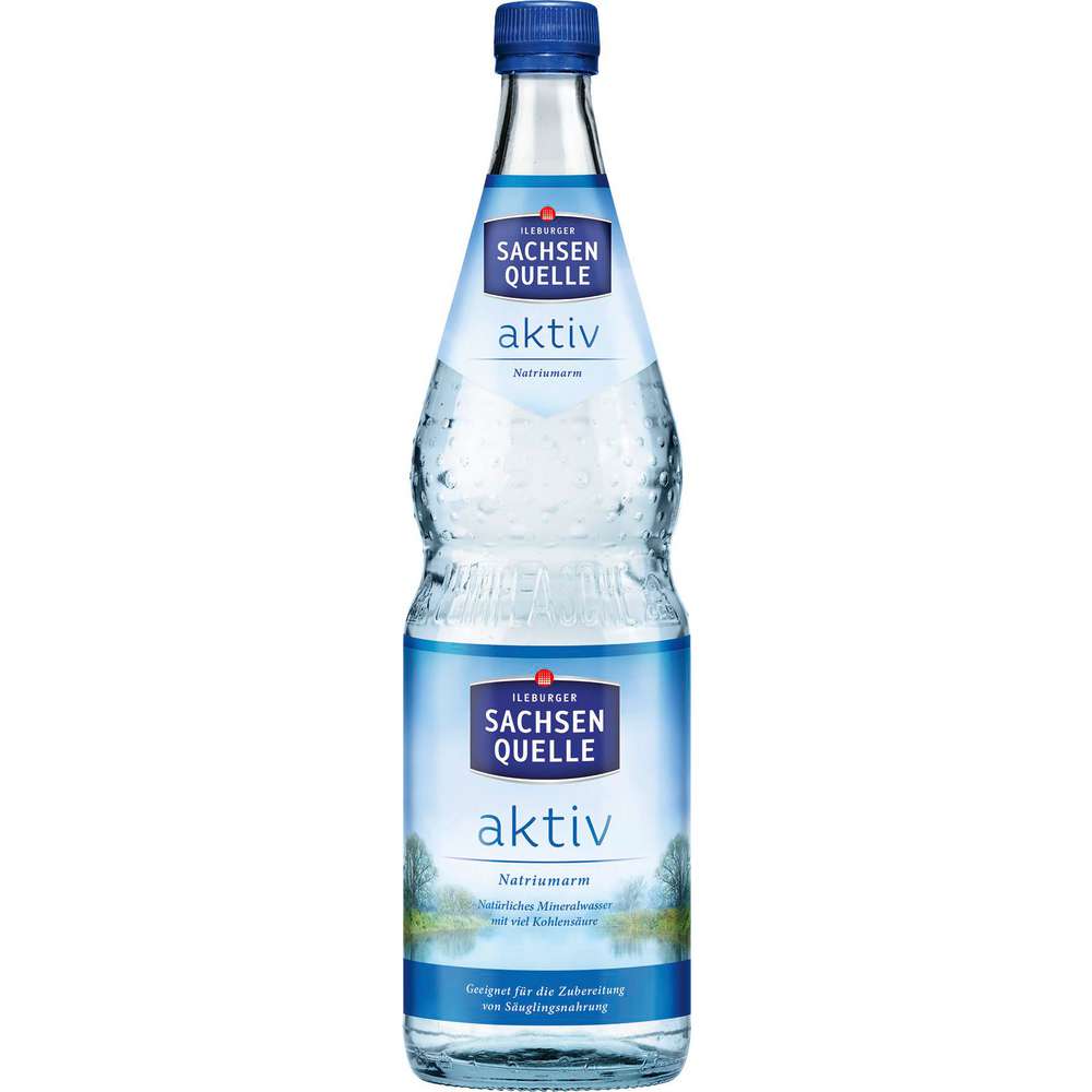 Produktabbildung Ileburger Sachsen Quelle Mineralwasser mit Kohlensäure, aktiv
