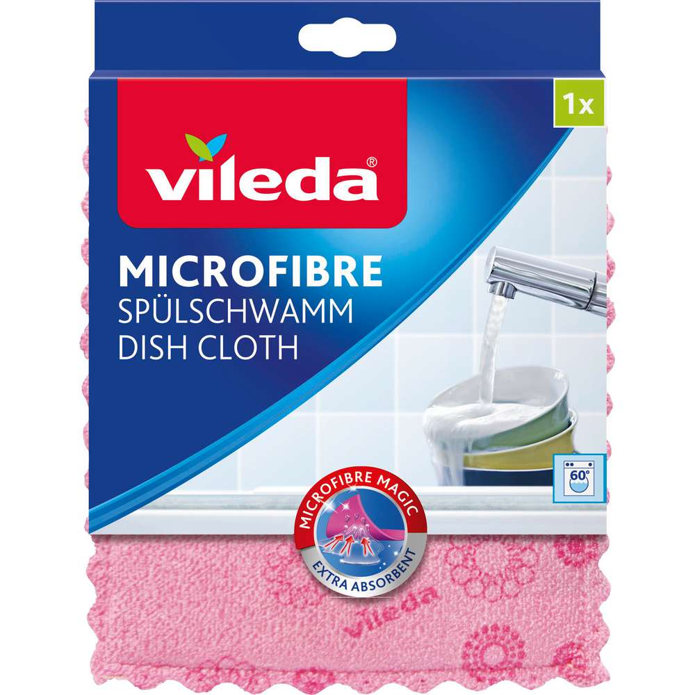 Produktabbildung Vileda Mikrofaser-Spül-Schwamm, 20 x 17cm