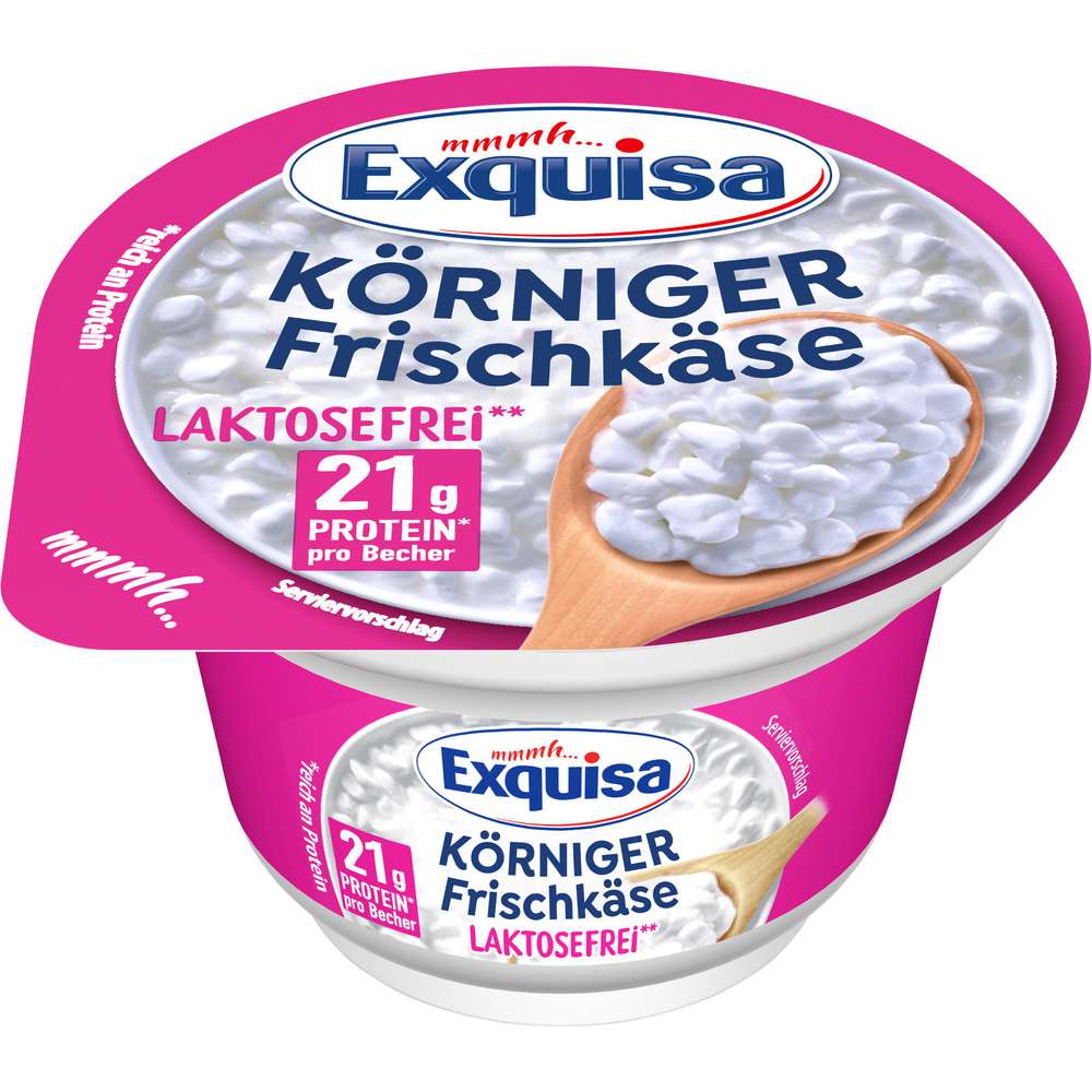 Produktabbildung Exquisa Körniger Frischkäse Laktosefrei