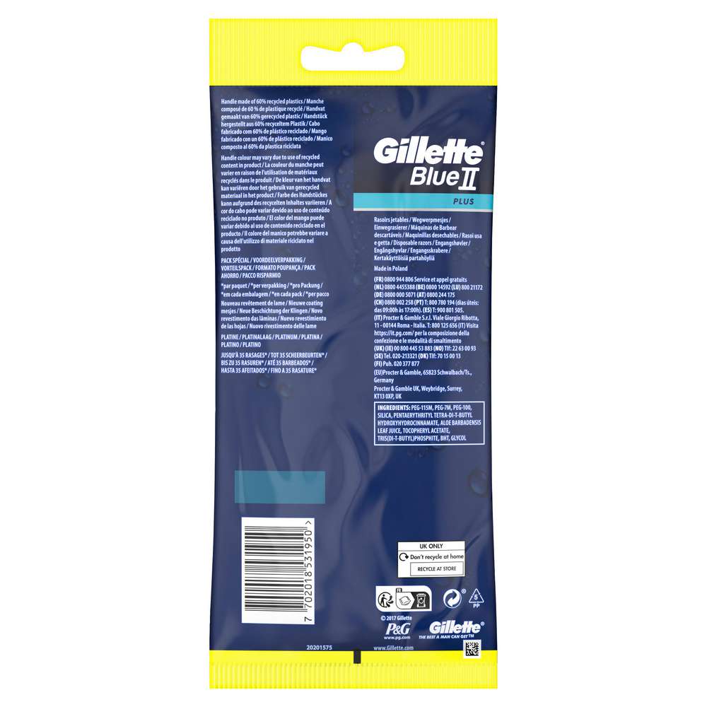 Produktabbildung Gillette Einwegrasierer Blue II Plus